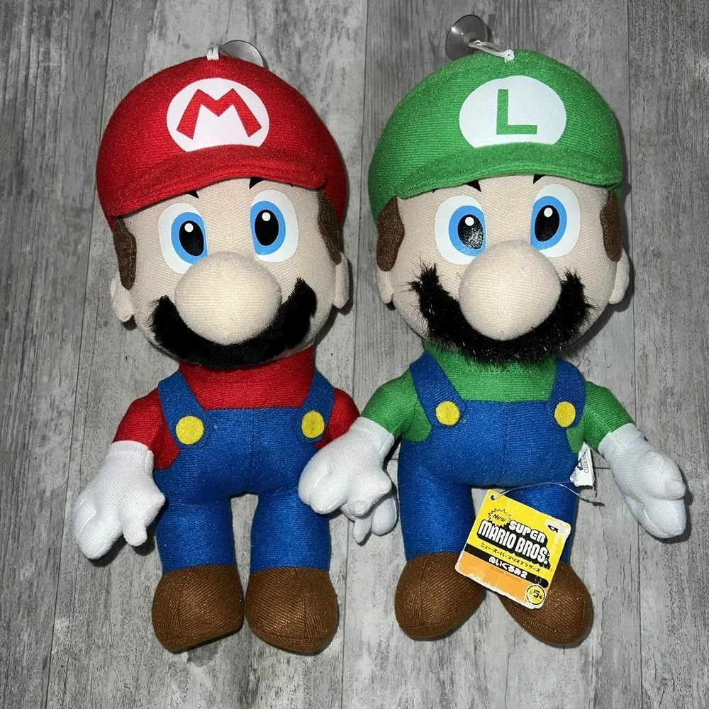 Nintendo Mario Party Mario & Luigi Plush Toys Promo Banpresto 2008 Japan